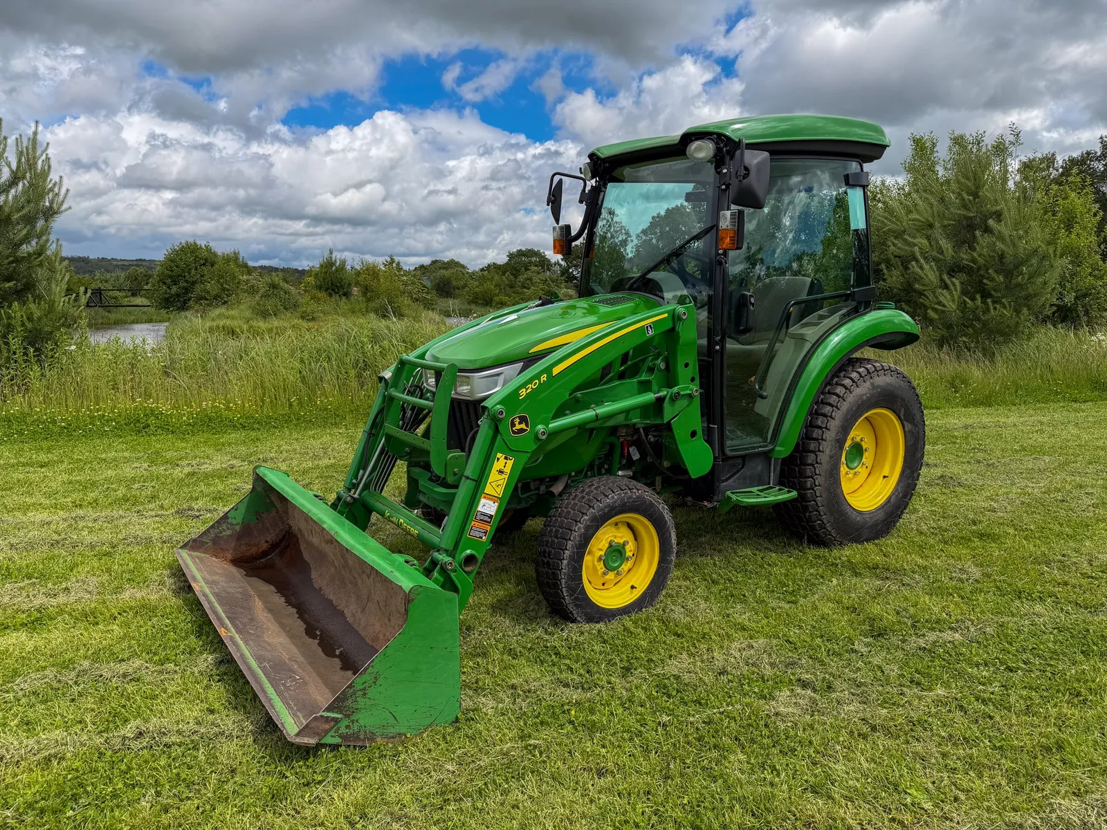 Used John Deere 3045R Compact Tractor with Cab and Loader